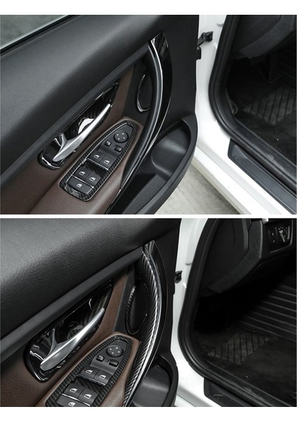 8pcs Abs Iç Kapı Kolu -Bmw 3 4 Seri 3 Serisi Gt F30 F35 2013-2019 Siyah (Yurt Dışından) fiyatları