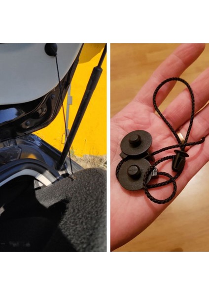 Ford Focus Hatchback 2012-2017 Için 2 Adet Arka Bagaj Torbası Tepsi Kayışları Parsel Raf Dizesi (Yurt Dışından) fırsatları