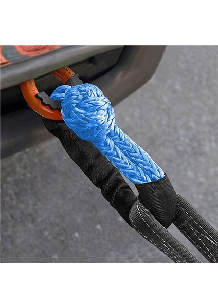 2pcs Mavi 1/2inch x 22 Inç Yumuşak Kanca ve Döngü Ip Sentetik Çekiş Kurtarma Kayışı 43000LBS Kırılma Gücü (Yurt Dışından) indirimleri