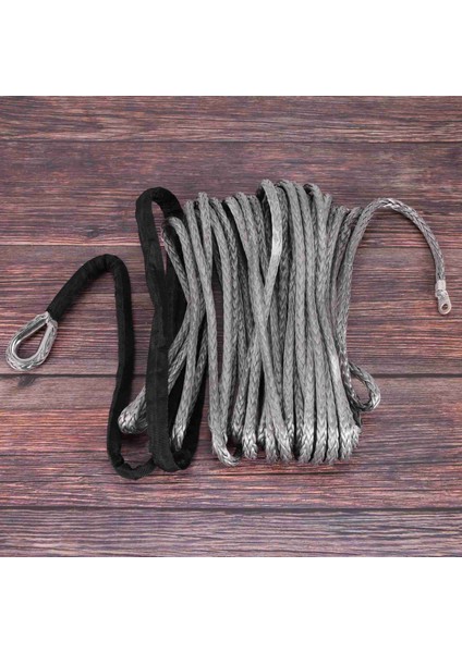 Sentetik Vinç Halatı Grey1/4 x 50FT Atv Suv Kamyon Teknesi Vinç Için Sentetik Vinç Halat Hat Kablosu (Yurt Dışından) fırsatları