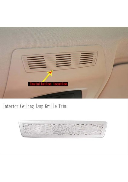 Araba Paslanmaz Çelik Çatı Okuma Işık Kapağı Iç Tavan Lambası Izgara Trim Bmw 5 Serisi F10 2011-2017 (Yurt Dışından) modelleri