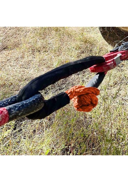 2pcs Turuncu 1/2 Inç x 22 Inç Yumuşak Kanca ve Döngü Halat Sentetik Çekiş Kurtarma Kayışı 43000LBS Breaking Gücü (Yurt Dışından) indirimleri