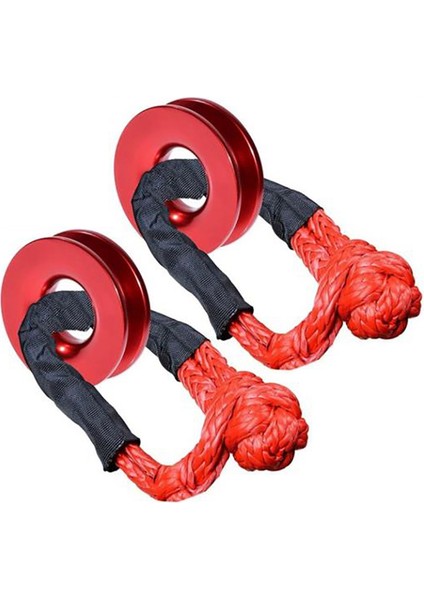 2pcs 1/2 Inç Sentetik Zincir Vinç Ipi + Kurtarma Koparma Yüzüğü (Yurt Dışından)