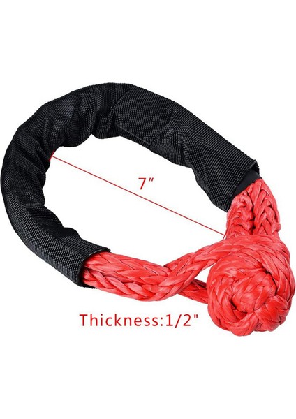 2pcs 1/2 Inç Sentetik Zincir Vinç Ipi + Kurtarma Koparma Yüzüğü (Yurt Dışından) fırsatları