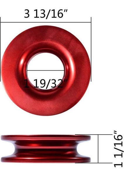 2pcs 1/2 Inç Sentetik Zincir Vinç Ipi + Kurtarma Koparma Yüzüğü (Yurt Dışından) indirimleri