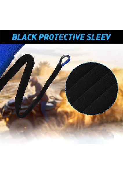 Sentetik Vinç Ipi Vinç Hattı Kablo Ipi 1/4 Inç x 50 Feet Uv Utv Atv Vinç Kamyonu Için Dirençli Mavi (Yurt Dışından) indirimleri