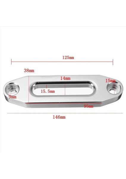 2pcs 125MM 4000LBS Evrensel Krom Kütük Alüminyum Hawse Fairlead Sentetik Montaj Vinç Halatı Suv Atv Utv Için 15000LBS (Yurt Dışından) fiyatları