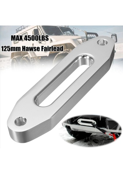 2pcs 125MM 4000LBS Evrensel Krom Kütük Alüminyum Hawse Fairlead Sentetik Montaj Vinç Halatı Suv Atv Utv Için 15000LBS (Yurt Dışından) indirimleri