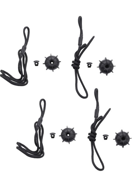 4pcs Hatchback Parsel Rafları Gövde Kapağı Arka Raf Ipi Tutma Kayış Ipi Golf Için Küçük Top 6 R20 Mk5 1k6 863 447 A (Yurt Dışından)