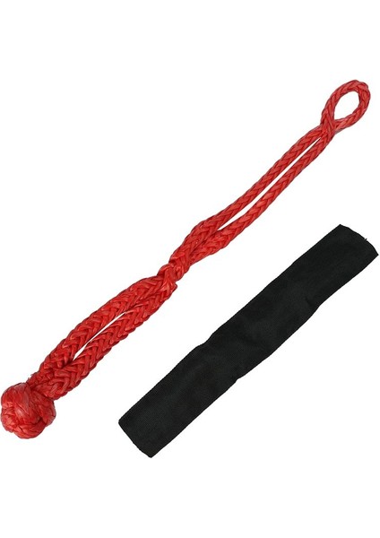 2pcs Kırmızı 1/2inch x 22 Inç Yumuşak Kanca ve Döngü Halat Sentetik Çekiş Kurtarma Kayışı 43000LBS Kırılma Gücü (Yurt Dışından) fiyatları