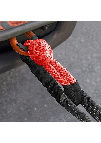 2pcs Kırmızı 1/2inch x 22 Inç Yumuşak Kanca ve Döngü Halat Sentetik Çekiş Kurtarma Kayışı 43000LBS Kırılma Gücü (Yurt Dışından) indirimleri