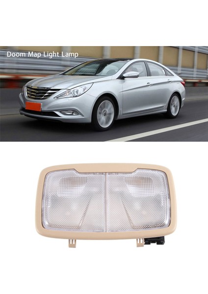 928503S000 Araba Iç Kıyamet Haritası Hyundai Sonata Için Işık Lambası 2010-2013 92850-3S000 Bej (Yurt Dışından)