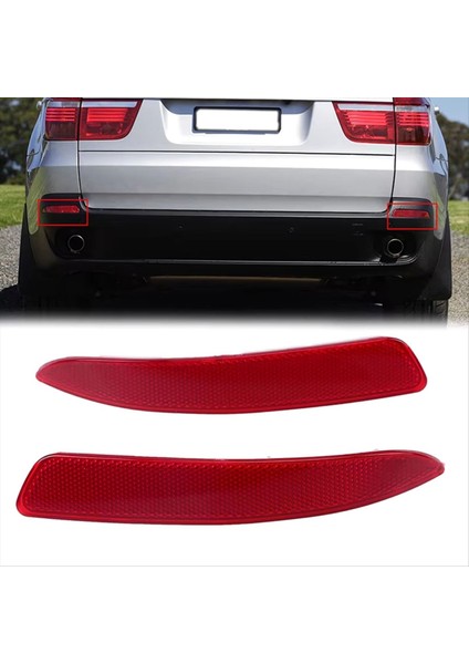 Araba Arka Tampon Reflektör Işığı Bmw E70 X5 2007-2013 63217158949 63217158950 (Yurt Dışından) modelleri