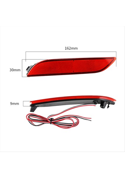 Araba Arka Tampon Reflektör Işığı TO1185110 TO1184110 Tayt Toyota Camry Için Tazmer Reflektör Işık 2018-2023 Kırmızı (Yurt Dışından) modelleri