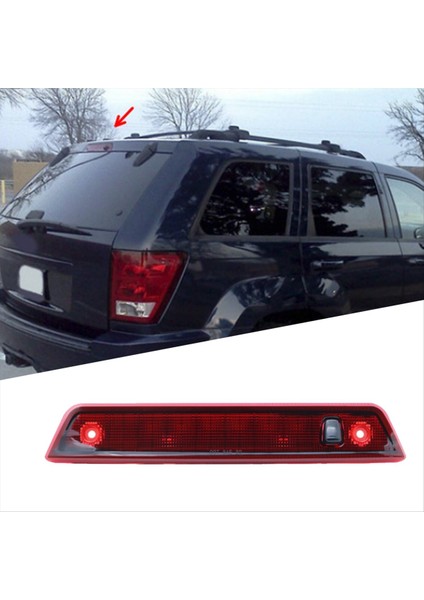 Araba Kuyruk Işığı Yüksek Montaj Fren Işığı Üçüncü Fren Işığı Jeep Grand Cherokee Için 2005-2010 Kırmızı (Yurt Dışından) indirimleri