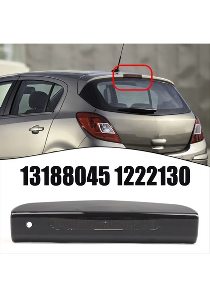 Araba LED Yüksek Montaj Durdurma Lambası Arka Kuyruk Işığı Vauxhall Corsa D/e Opel 2007-2019 Üçüncü Fren Lambaları 13188045 1222130 (Yurt Dışından)