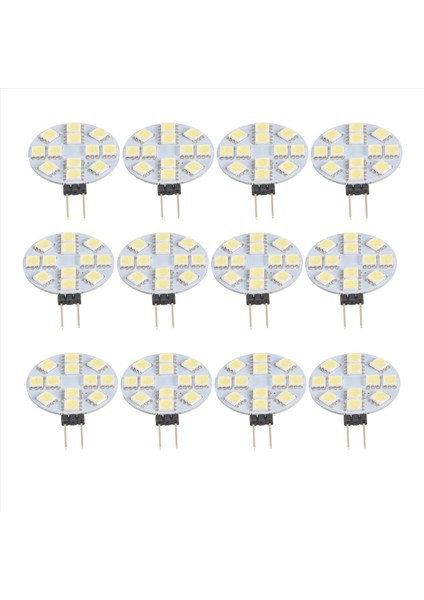 12PCS G4 Puck Işıkları LED Ampul Yan Pim Tabanı G4 5050 12SMD LED Rv Kampası Hafta Ev Okuma Işığı Beyaz (Yurt Dışından) indirimleri