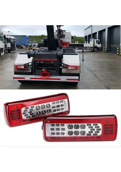 Volvo Trucks Serisi FM450 FM460 FMX500 Için Sağ Arka Fren Sinyali Işık 24V LED Kuyruk Lambası 82483073 (Yurt Dışından)