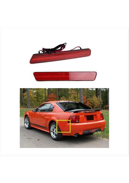 Ford Mustang 1999-2004 XR3Z-15A448-AA Için Arka Tampon LED Yan Işaret Işığı (Yurt Dışından)