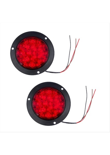 2pcs 12V 24V 16 LED Yuvarlak Arka Kuyruk Işıkları Turn Sinyal Fren Lambası Ters Lamba Kamyon Römork Lambası (Yurt Dışından) fiyatları