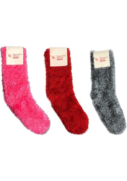 3 Adet Dikişsiz Tüylü Sıcak Tutan Ev Çorabı fiyatları