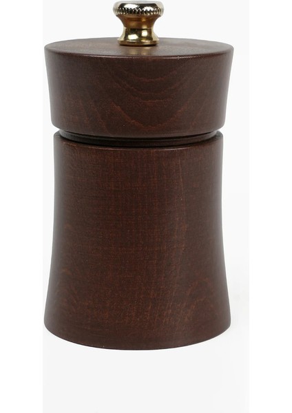 Kahverengi Ahşap Tuz ve Karabiber El Değirmeni Öğütücü Grinder 1 Adet 8 cm