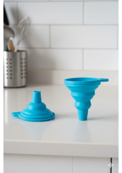 Katlanabilir Silikon Huni | Dar Ağızlı Şişe ve Kavanoz Doldurma Hunisi | Mutfak Yağ Baharat Hunisi fiyatları