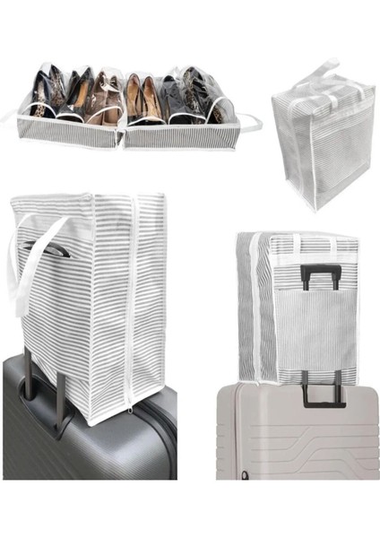 Bavul Içi Düzenleyici Ayakkabı Saklama ve Taşıma Seyahat Çantası Hurç Valize Asılabilir Düzenleyici fırsatları
