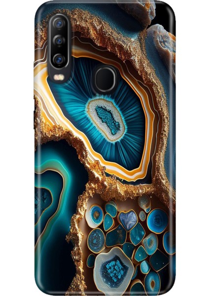 General Mobile Gm 20 Pro Kılıf Desenli Baskılı Tpu Rubber Kapak Arew Mermer