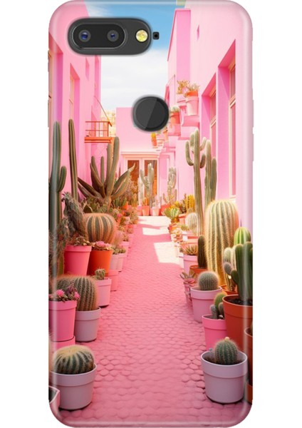 General Mobile Gm 9 Pro Kılıf Desenli Baskılı Tpu Rubber Kapak Kaktüs Adası