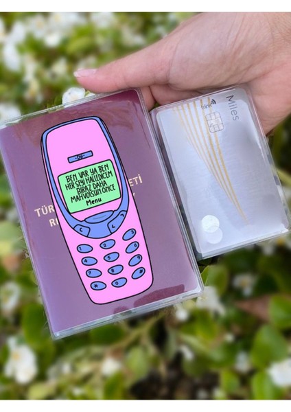 Herşeyi Halledicem Desenli Universal Şeffaf Pasaport Kılıfı Model Tüm Ülke Pasaportlarına Uygun