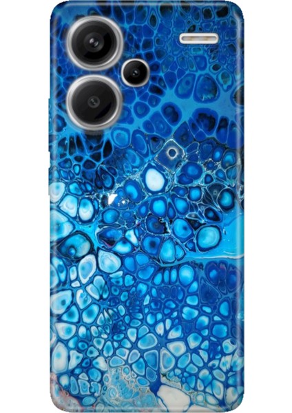 Xiaomi Redmi Note 13 Pro Plus 5g Kılıf Desenli Baskılı Tpu Rubber Kapak Derin Mavi
