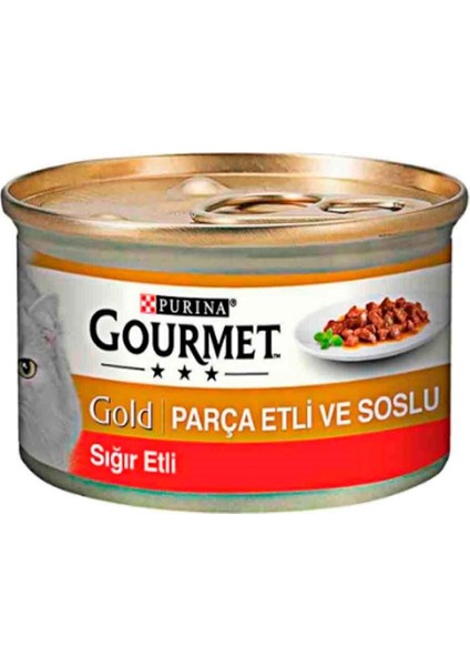 Gold Parça Sığır Etli Kedi Konservesi 85 gr modelleri