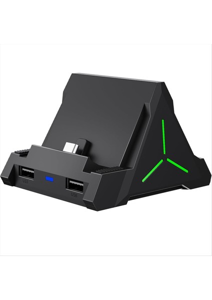 Switch/oled Için Tv Dock Istasyonu, 4K HDMI Uyumlu/usb C/usb 3.0 Bağlantı Noktası, LED Atmosfer Işığı, 4 Oyun Yuvası Tutar (Yurt Dışından)