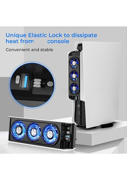 Ps5 Konsolu Soğutma Fanı Oyun Konsolu Sıcaklık Kontrolü Soğutma Soğutma Soğutma Soğutma Arka Soğutma Sessizce Hız Kolay Kullanım (Yurt Dışından) modelleri