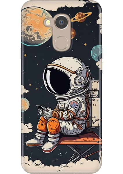 General Mobile Gm 8 Kılıf Desenli Baskılı Tpu Rubber Kapak Astro