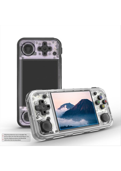 Anbernic RG35XX H Için Açık Kaynak El Koruyucu Kapak El Oyun Konsolu Koruyucu Kabuk Şeffaf Siyah (Yurt Dışından) modelleri