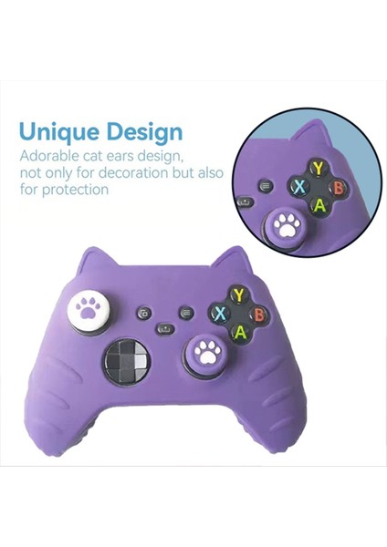 Kedi Paw Silikon Yumuşak Koruyucu Xbox Serisi X/s Kontrolörleri Başparmak Çubuğu Kavrama Kapakları Oyun Kontrol Kutusu Kapağı (Yurt Dışından) fırsatları