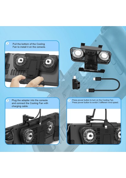 Steam Güverte Fan Soğutma Soğutucu Tutucu Braketi Harici Base Stand Yedek Dock, Buhar Deskesi Oyunu Aksesuarları (Yurt Dışından) fiyatları