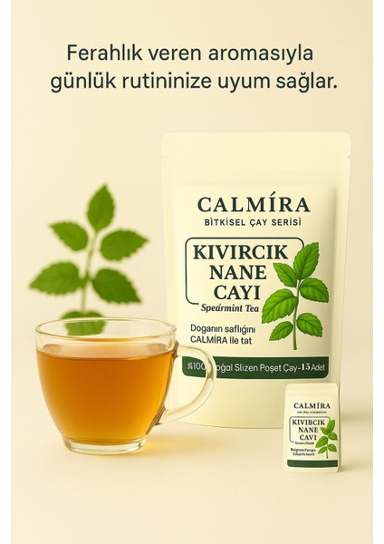 Kıvırcık Nane Çayı 15 Süzen Poşet / Spearmint Tea / Pcos & Sindirim Dostu / 15 Gün