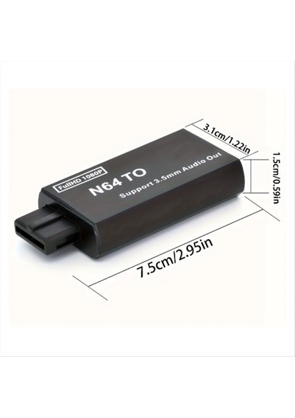 1080 P N64 - HDMI Uyumlu Dönüştürücü Oyun Adaptörü Hd Kablo Adaptörü Için 3 5mm Ses Çıkışı ile 64/ngc/snes Aksesuarları (Yurt Dışından) modelleri