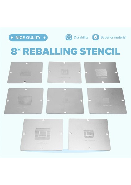 8 Adet Doğrudan HEAT90X90MM XBOX360 Cpu Gpu Şablonlar Bga Reballing Istasyonu Oyun Konsolu Csp Gpu-B CPU-A01 Reballing Stencil (Yurt Dışından) fırsatları