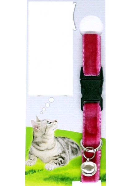 Kadife Dokulu Ayarlanabilir Çıngıraklı Kedi Tasması modelleri