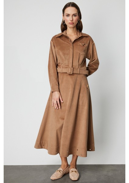 Beli Kemerli Fitilli Ceket 66534-26K modelleri