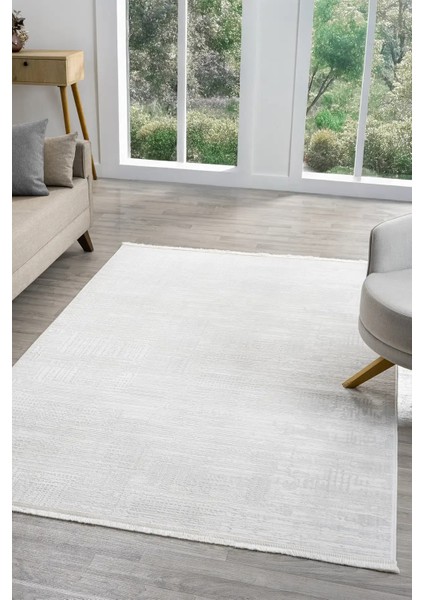 Seyran Halı Sahra 15503 Kemik Akrilik Pamuk Taban Modern Salon Koridor Halısı Yolluk fiyatları