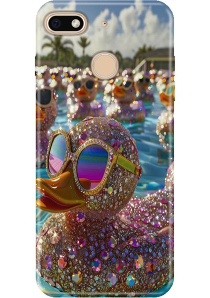 General Mobile Gm 8 Go Kılıf Desenli Baskılı Tpu Rubber Kapak Işıltılı Hayat