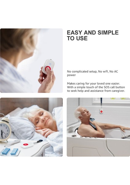 Bakıcı Çekme Cihazı Kablosuz Hemşire Yaşlılar İçin Aram (Yurt Dışından) modelleri