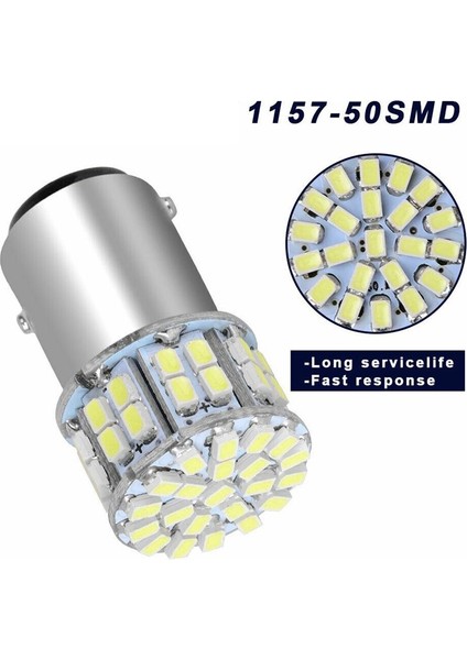 8pcs 6000K Beyaz 1157 50SMD Kayalı Fren LED Işıklar Amp (Yurt Dışından) fırsatları