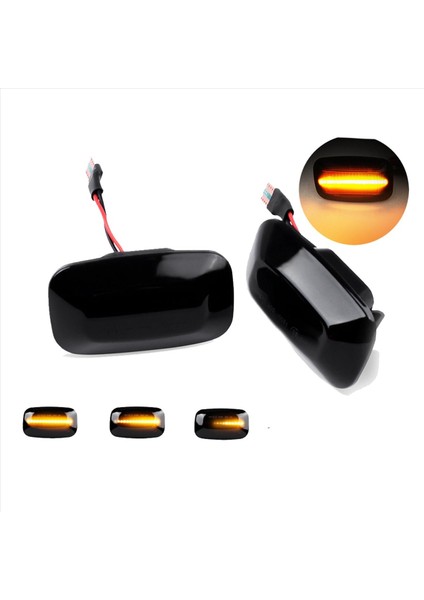 6x Araba Dinamik LED Işaretleyici Işık Dönüş Sinyali Toyota Land Cruiser Için Işık 70 80 100 Serisi (Yurt Dışından) fiyatları