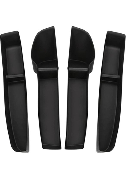 Tesla Model 3 Için 2017-2023 Kapı Yan Depolama Kutusu Kapı Tutucu Kolçak Tepsisi Organizatör Ön ve Arka Kapı Siyah 4 Pcs (Yurt Dışından)